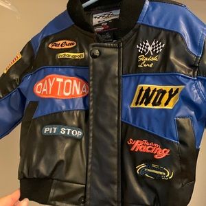 NASCAR jacket with patches